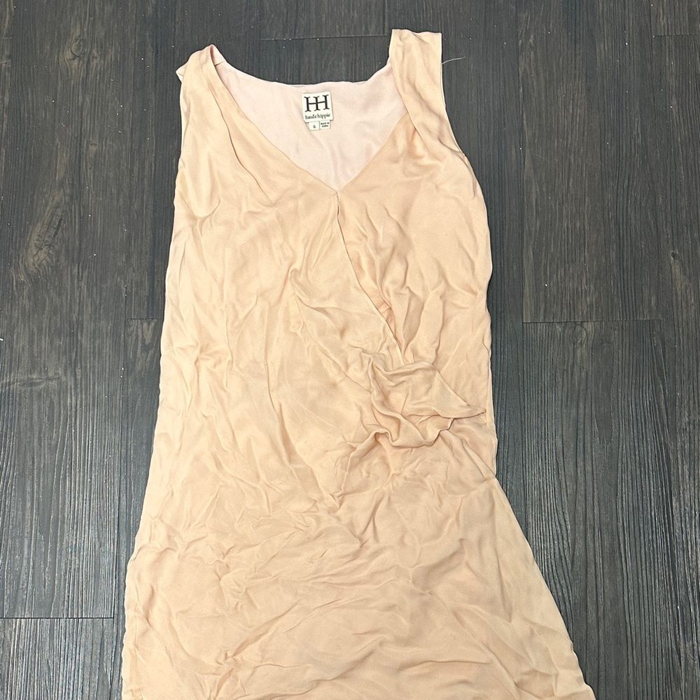Haute Hippie Blush V-Neck Sleeveless Top